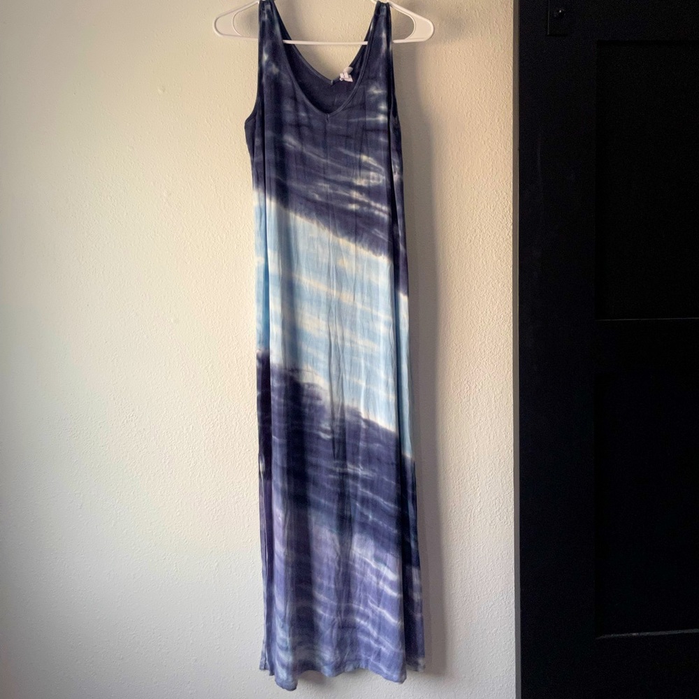 Tie dye ankle length dress